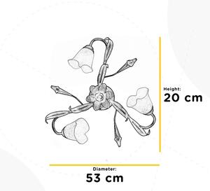 ONLI - Φωτιστικό οροφής LUCREZIA 3xE14/6W/230V κρεμ