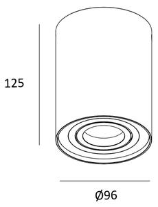 Zuma Line 45519-N - Φωτιστικό σποτ RONDOO 1xGU10/50W/230V λευκό