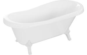Mexen Retro μπανιέρα ελεύθερης τοποθέτησης 150 x 73 cm, λευκή, πόδια λευκά