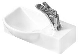 Mexen Hugo επιτραπέζιος νιπτήρας αριστερός 40 x 22 cm, λευκός - 21254000L