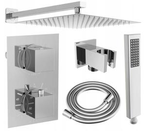 Mexen Cube DR02 Υποβρύχιο σετ ντους με κεφαλή βροχής 30 cm, χρώμιο - 77502DR0230-00