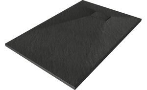 Mexen Hugo ορθογώνιος δίσκος ντους SMC 100 x 90 cm, μαύρος - 42709010