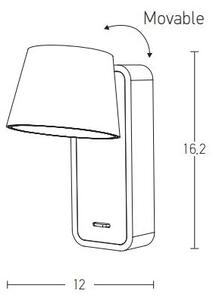 Zambelis H61 - Λάμπα τοίχου LED LED/7W/230V καφέ