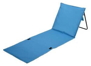 Folding lounger μπλε 160x55 cm