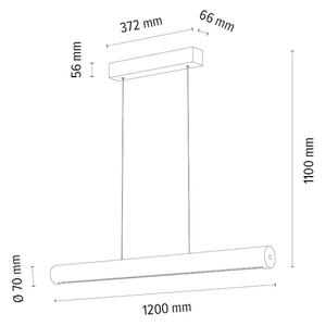 Spot-Φωτισμός 1017401100000-Led Dimmable κρεμαστό φωτιστικό οροφής CONOR LED/34,5W/230V δρυς