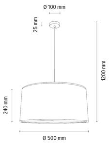 Spot-Light 1017400511529 - Κρεμαστό φωτιστικό οροφής BENITA 1xE27/40W/230V δρυς