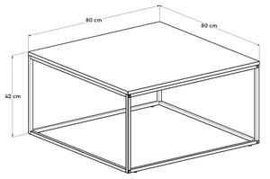 Τραπεζάκι σαλονιού 42x80 cm μαύρο