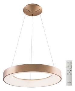 Azzardo AZ5009 - Led Dimmable κρεμαστό φωτιστικό οροφής SANTANA LED/50W/230V χρυσαφί + RC