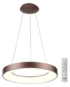 Azzardo AZ5007 - Led Dimmable κρεμαστό φωτιστικό οροφής SANTANA LED/50W/230V καφέ + RC