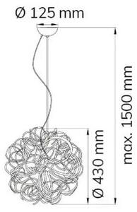 Wofi 6366.01.70.7000 - Κρεμαστό φωτιστικό οροφής LED APART LED/12W/230V