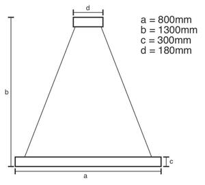 Led Dimmable κρεμαστό φωτιστικό οροφής LED/175W/230V 3000-6500K χρυσαφί + τηλεχειριστήριο