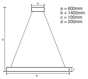 Led Dimmable κρεμαστό φωτιστικό οροφής LED/40W/230V 3000-6500K χρώμιο/χρυσαφί + RC