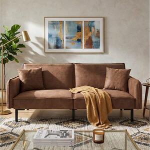 Τριθέσιος Καναπές Κρεβάτι Home Deco Factory με διαστάσεις 198x90x84cm