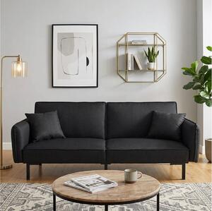 Τριθέσιος Καναπές Κρεβάτι Giulia Ηome Deco Factory με αφαιρούμενα μπράτσα, κοτλέ ύφασμα και διαστάσεις 198x83x90cm