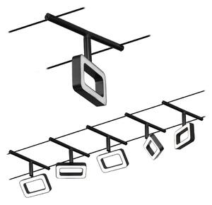 Paulmann 94485 - ΣΕΤ 5xLED/4,8W Φωτιστικό σποτ FRAME 230V μαύρο