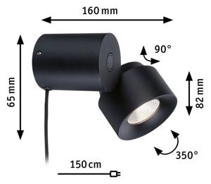 Paulmann 79776 - LED/3W Φωτιστικό τοίχου dimming 2σε1 PURIC PANE 230V