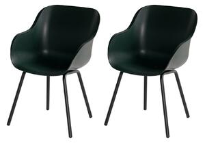 Σετ Καρέκλες κήπου Sophie Rondo Elegance Hartman με διαστάσεις 55x58x85cm - Night Green - 2 τεμάχια