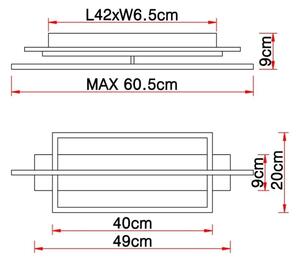 Globo 67296D - Φωτιστικό οροφής LED BEATRIX LED/28W/230V