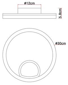 Globo 67298D - Φωτιστικό οροφής LED BEATRIX LED/12W/230V