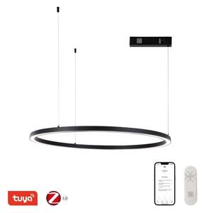 Immax NEO 07215L-Led Dimmable κρεμαστό φωτιστικό οροφής FINO 60W/230V 80cm μαύρο Tuya+RC