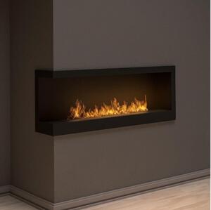 InFire - Corner Τζάκι BIO 45x120 cm 3kW μαύρο