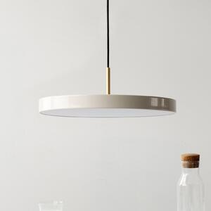 UMAGE LED κρεμαστό φωτιστικό Asteria Medium μαργαριτάρι/ορείχαλκος Ø 43 cm, ρυθμιζόμενος, Μπεζ, Σαλόνι / τραπεζαρία, Μέταλλο, σχεδιασμός