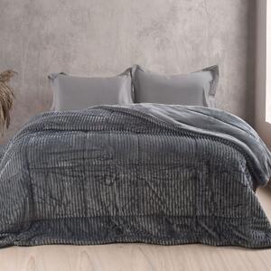 Γούνινο Κουβερτοπάπλωμα Υπέρδιπλο (220x240) Rythmos Etoile Grey
