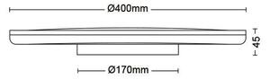 Philips- LED Dimmable φωτιστικό οροφής OZZIET SCENE SWITCH LED/22W/230V 4000K