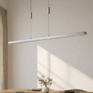 Lucande LED κρεμαστό φωτιστικό Myron, dimmer αφής, CCT, αλουμίνιο, ρυθμιζόμενος, Μεταλλικό, Σαλόνι / τραπεζαρία, Αλουμίνιο, σύγχρονο