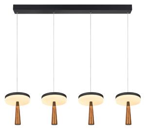 Φωτιστικό Οροφής Πολύφωτο LED 3 CCT Aca Asian CN4P42WBKCCT Sand Black