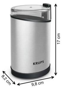 Krups - Electric καφές bean grinder 85g FAST-TOUCH 200W/230V χρώμιο