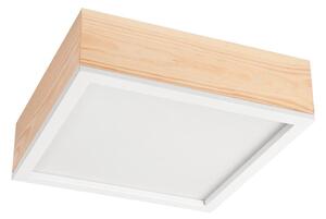 Φωτιστικό οροφής NATURAL SQUARE 2xE27/15W/230V 31x31 cm πεύκο/λευκό