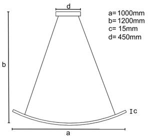 Led Dimmable κρεμαστό φωτιστικό οροφής LED/70W/230V 3000-6500K + τηλεχειριστήριο