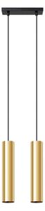 Sollux SL.1241 - Πολύφωτο με συρματόσχοινο LAGOS 2xGU10/10W/230V χρυσαφί