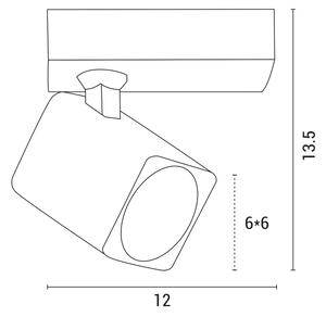 Φωτιστικό σποτ 1xGU10/7W/230V λευκό