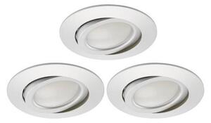 Briloner 8309-039 - ΣΕΤ 3x Φωτιστικό μπάνιου dimming LED LED/5W/230V IP23