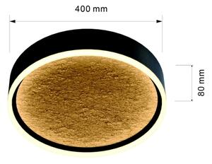 Wofi 9002-104M - LED Dimmable φωτιστικό οροφής BORDEAUX LED/37W/230V μαύρο/χρυσαφί