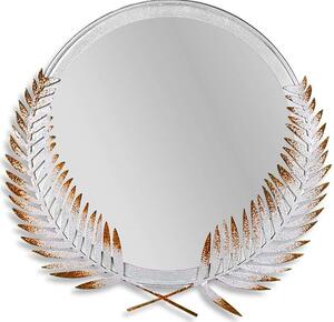 Καθρέπτης Τοίχου Palm Mirror S 930DYU1503 34x35cm Brown-White Wallity