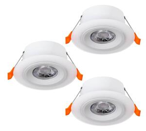 Eglo 900913 - ΣΕΤ 3x Κρεμαστό φωτιστικό οροφής LED CALONGE 3xLED/4,8W/230V λευκό