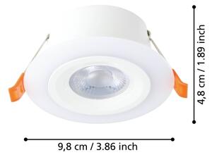 Eglo 900913 - ΣΕΤ 3x Κρεμαστό φωτιστικό οροφής LED CALONGE 3xLED/4,8W/230V λευκό