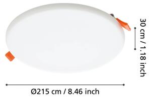 Eglo 900965 - Κρεμαστό φωτιστικό οροφής μπάνιου LED RAPITA 18W/230V διάμετρος 21,5cm IP65