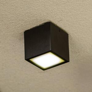 LUTEC Εξωτερικός φωτιστικό οροφής LED GEMINI, σκούρο γκρι, 9 x cm, IP65, Γκρι, Αλουμίνιο, σύγχρονο