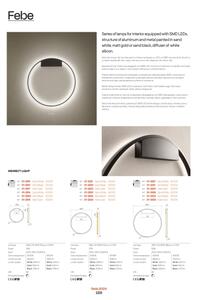 Redo 01-2817 - Επιτοίχιο φωτιστικό dimming LED FEBE LED/24W/230V χρυσαφί