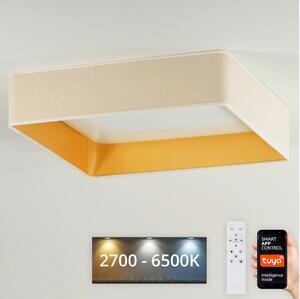 Brilagi-LED Φωτιστικό dimming VELVET SQUARE LED/36W/230V Wi-Fi Tuya+RC κρεμ