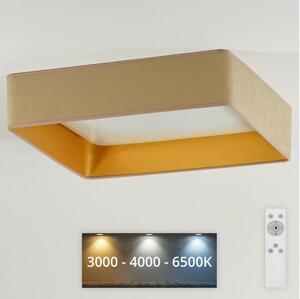 Brilagi - LED Φωτιστικό dimming VELVET SQUARE LED/24W/230V + RC μπεζ