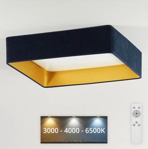 Brilagi - LED Φωτιστικό dimming VELVET SQUARE LED/24W/230V + RC σκούρο μπλε