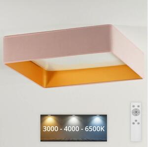 Brilagi - LED Φωτιστικό dimming VELVET SQUARE LED/24W/230V + RC ροζ