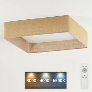 Brilagi - LED Φωτιστικό dimming VELVET SQUARE LED/24W/230V + RC καφέ