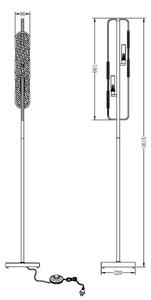 Maytoni MOD099FL-02G - Επιδαπέδια λάμπα MARMO 2xG9/40W/230V