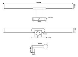 Top Light - Φωτισμός καθρέφτη μπάνιου LED OREGON LED/7W/230V 40 cm IP44